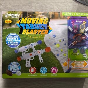 Odyssey Moving Target Blaster Kids Toy - White with Blue & Orange Accents